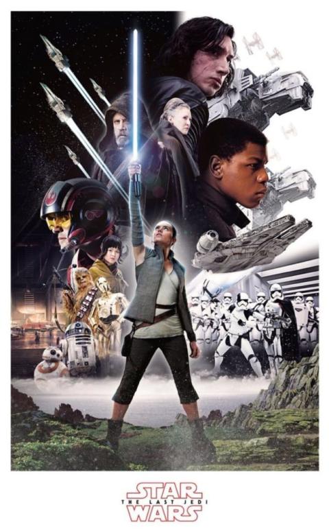 Star Wars: Los últimos Jedi - Nueva galería de pósters hechos al estilo de acuarela