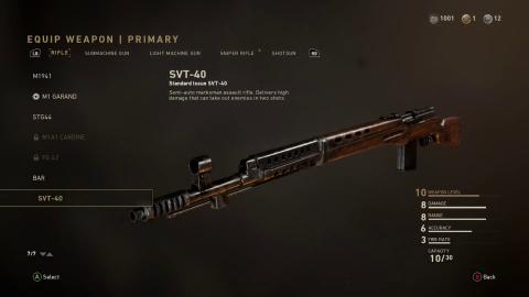 Call of Duty WWII - SVT-40 Call of Duty WWII - SVT-40
