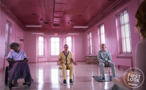 Glass - Samuel L. Jackson, James McAvoy y Bruce Willis Glass - Samuel L. Jackson, James McAvoy y Bruce Willis