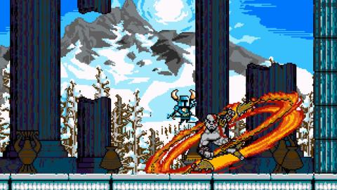 Kratos de God of War en Shovel Knight kratos, god of war, kratos, shovel knight,