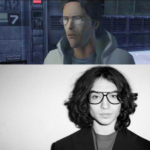 Ezra Miller como Otacón Metal Gear Solid - Nuestro fancast de la película