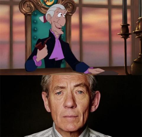 Grimsby - Ian McKellen La Sirenita - nuestro fancast