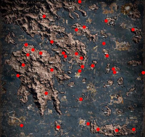 Assassin's Creed Odyssey mapa culto de Kosmos Assassin's Creed Odyssey mapa culto de Kosmos