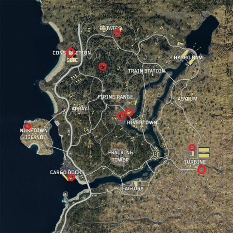 Call of Duty Black Ops IIII Blackout - Mapa de helicópteros Call of Duty Black Ops IIII Blackout - Mapa de helicópteros