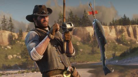 Pescar en Red Dead Redemption 2