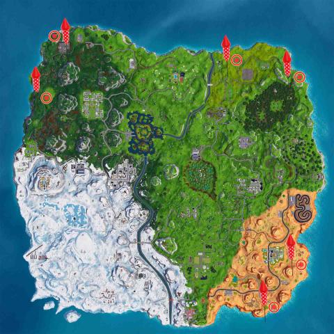 Lanza Fuegos Artificiales Fortnite mapa Lanza Fuegos Artificiales Fortnite mapa