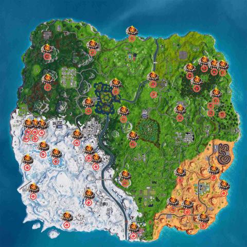 fogatas fortnite donde estan las fogatas fortnite