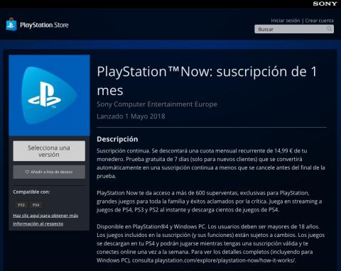 PS Now 7 dias de prueba gratis PS Now 7 dias de prueba gratis