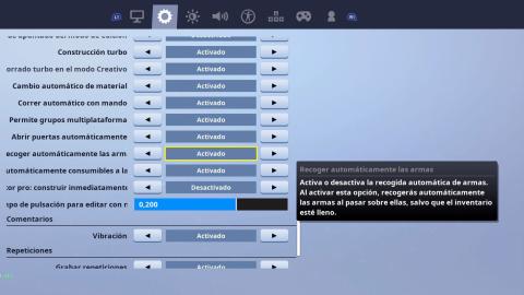 Ajustes Fortnite Ajustes Fortnite