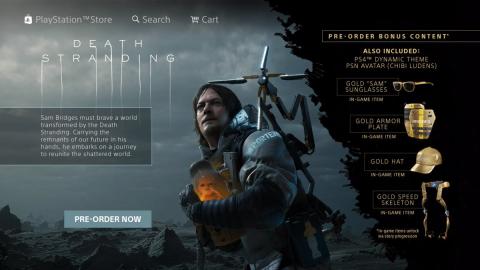 Death Stranding PS Store Home