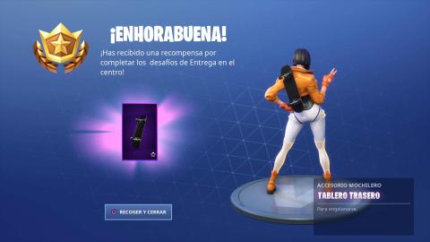 Recompensa en Fortnite 'Domina el centro' Recompensa en Fortnite