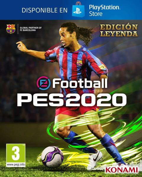 eFootbal PES 2020 Portada Ronaldinho