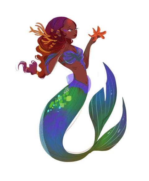 La Sirenita: fanart de Halle Bailey 05 La Sirenita: fanart de Halle Bailey 05