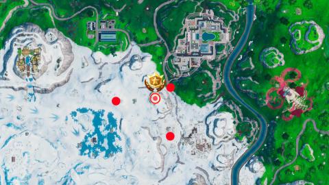 Mapa busca entre una cámara, cabeza de piedra y camión Fortnite Mapa busca entre una cámara, cabeza de piedra y camión Fortnite