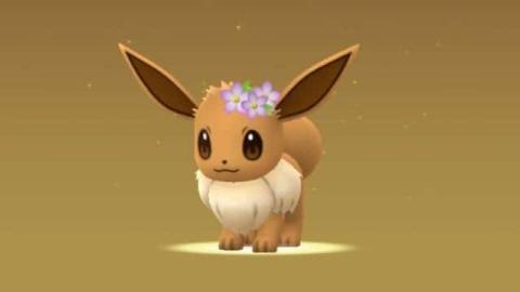 Eevee con corona de flores Pokémon GO