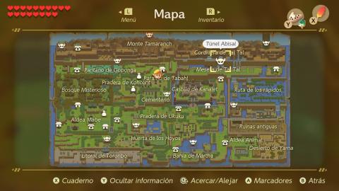 The Legend of Zelda: Link's Awakening corazones Zelda