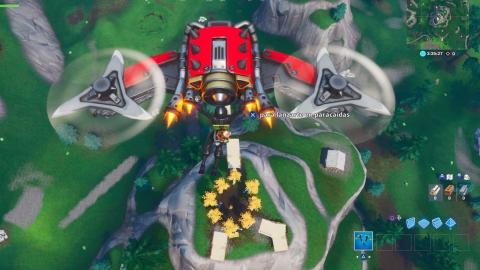 Montaña con un círculo de árboles Fortnite Montaña con un círculo de árboles Fortnite