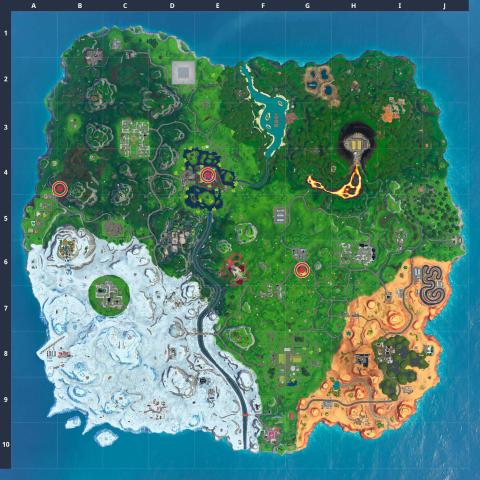 toca un cubo brillante gigante, entra en la grieta sobre Balsa Botin y busca una capsula de aterrizaje dentro de un meteorito en Fortnite temporada 10 toca un cubo brillante gigante, entra en la grieta sobre Balsa Botin y busca una capsula de aterrizaje dentro de un meteorito en Fortnite temporada 10