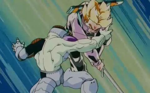 Trunks vs Mecha Freezer Trunks vs Mecha Freezer
