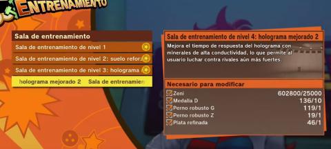 Sala entrenamiento Dragon Ball Z kakarot Sala entrenamiento Dragon Ball Z kakarot