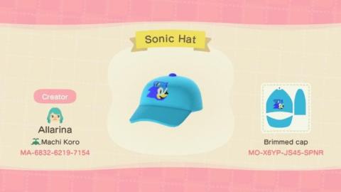 Códigos diseño Sonic para Animal Crossing New Horizons
