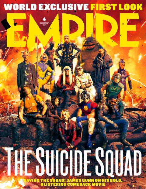 Portada de la revista Empire con el Escuadrón Suicida de James Gunn