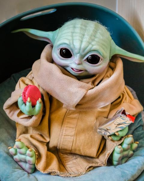 Este espectacular Grogu a escala 1.1 de Hot Toys es la figura de acción