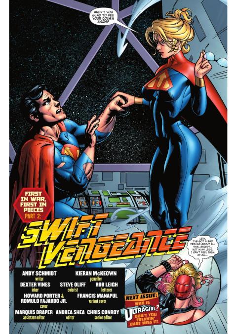 La impactante viñeta del cómic Crime Syndicate que muestra a Supergirl siendo más fuerte que Superman