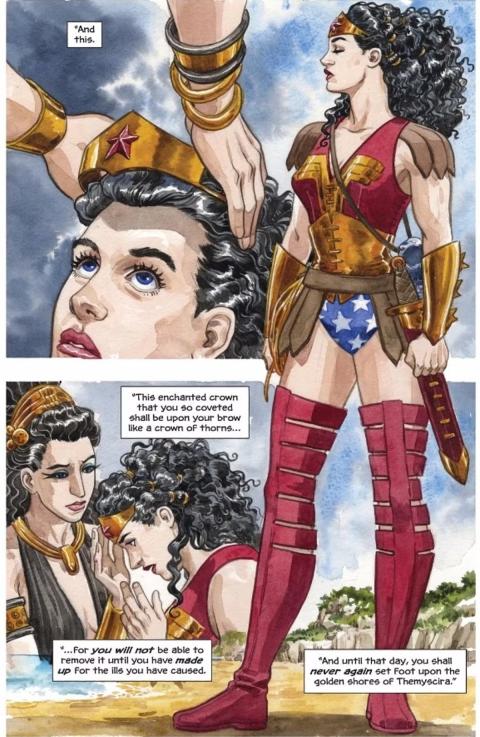 El nuevo origen del traje de Wonder Woman