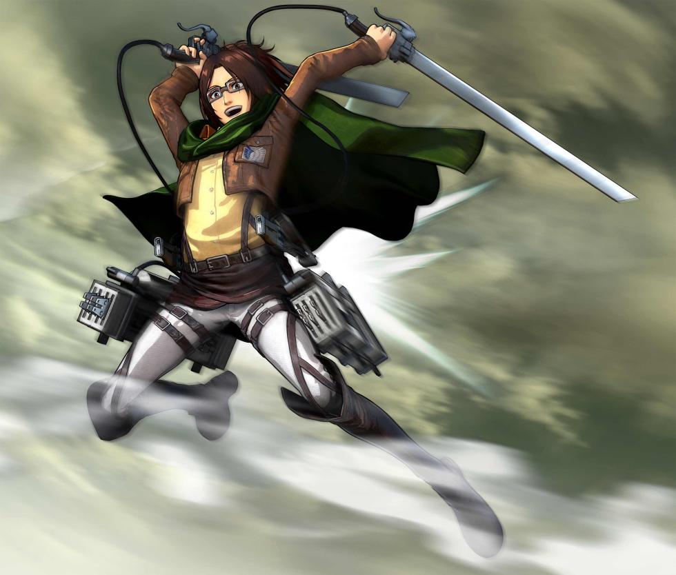 Hange en Attack on Titan Wings of Freedom Hange en Attack on Titan Wings of Freedom