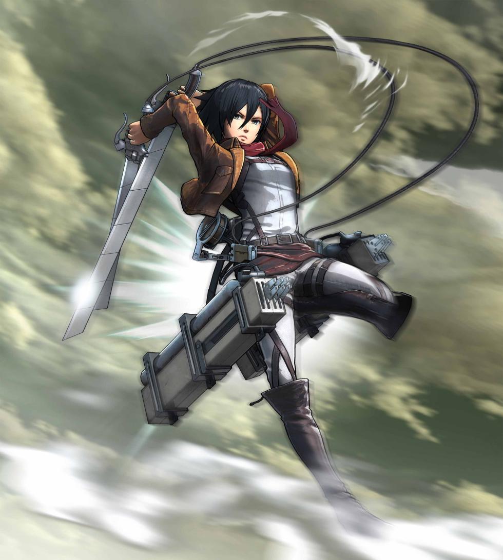 Mikasa Ackerman en Attack on Titan Wings of Freedom Mikasa Ackerman en Attack on Titan Wings of Freedom