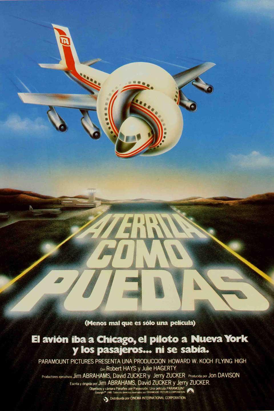 3. Aterriza como puedas Hot Shots, La vida de Brian... - Las 15 mejores películas de humor absurdo