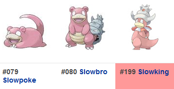 Slowpoke/Slowbro/Slowking Pokémon GO - Slowpoke/Slowbro/Slowking