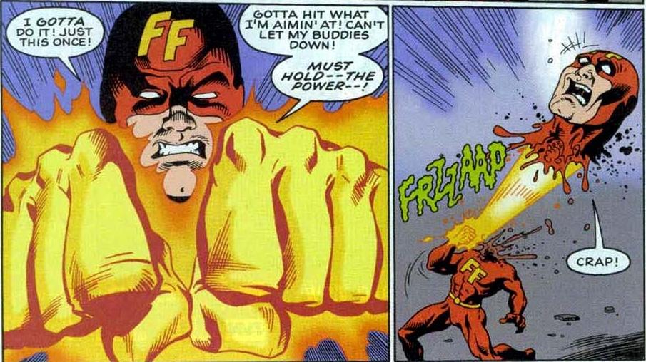 2. Fuego Amigo Los 11 superhéroes más débiles de DC Comics