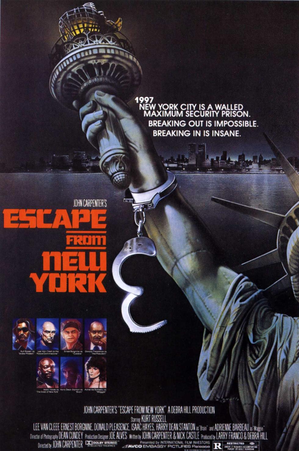 Escape from NY - 1997: Rescate en Nueva York (1981) Las 20 mejores películas de acción de la historia