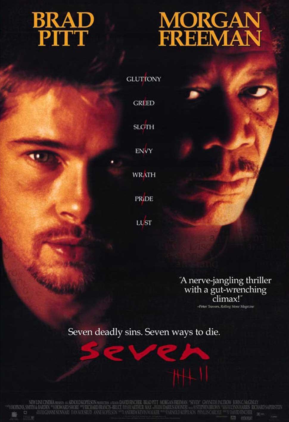 Seven (1995) Las 20 mejores películas policiacas de todos los tiempos