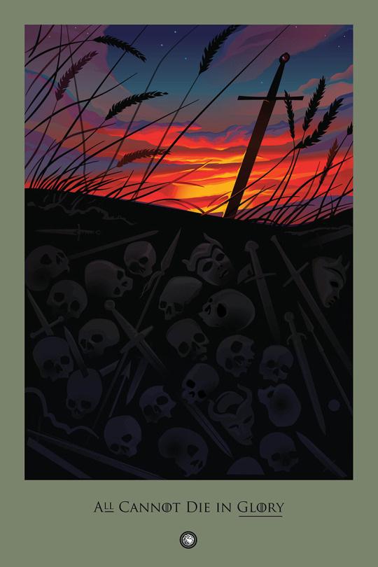 Las muertes de Juego de Tronos convertidas en obras de arte Las muertes de Juego de Tronos convertidas en obras de arte