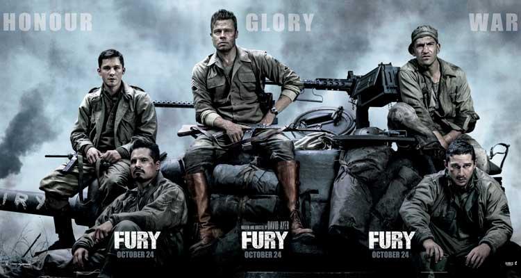 Corazones de Acero - Fury (2014) Las 10 mejores películas de la II Guerra Mundial