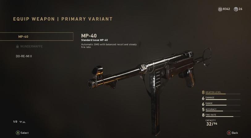 Call of Duty WWII - MP-40 Call of Duty WWII - MP-40
