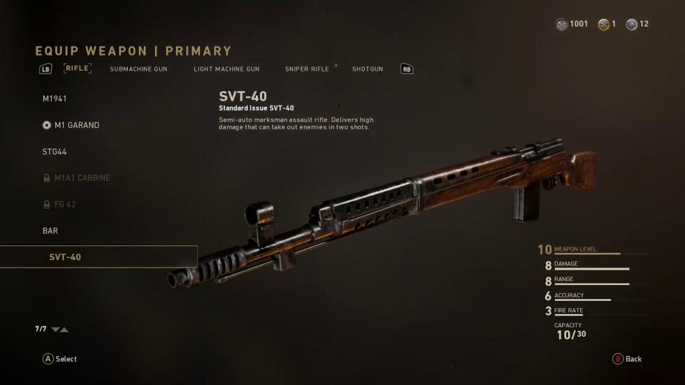Call of Duty WWII - SVT-40 Call of Duty WWII - SVT-40