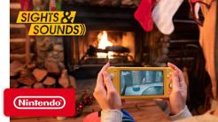 Sights & Sounds - Holiday Special: Nintendo Switch Lite Gameplay with Relaxing Fireplace