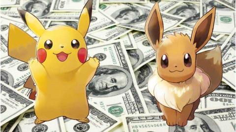 Pikachu y Eevee dinero