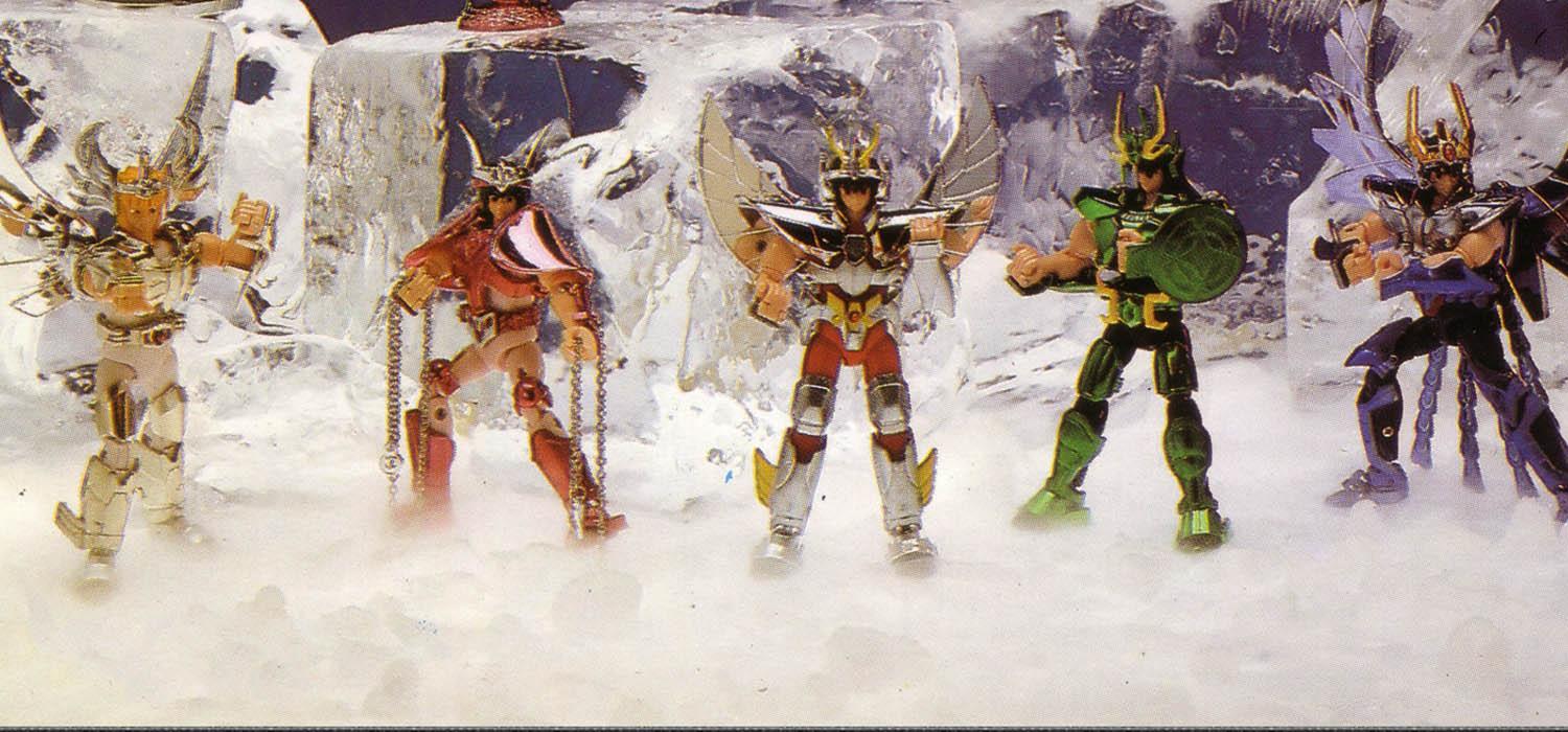 Saitn Seiya. The figures of the knights of the zodiac Vintage figures of the knights of the zodiac