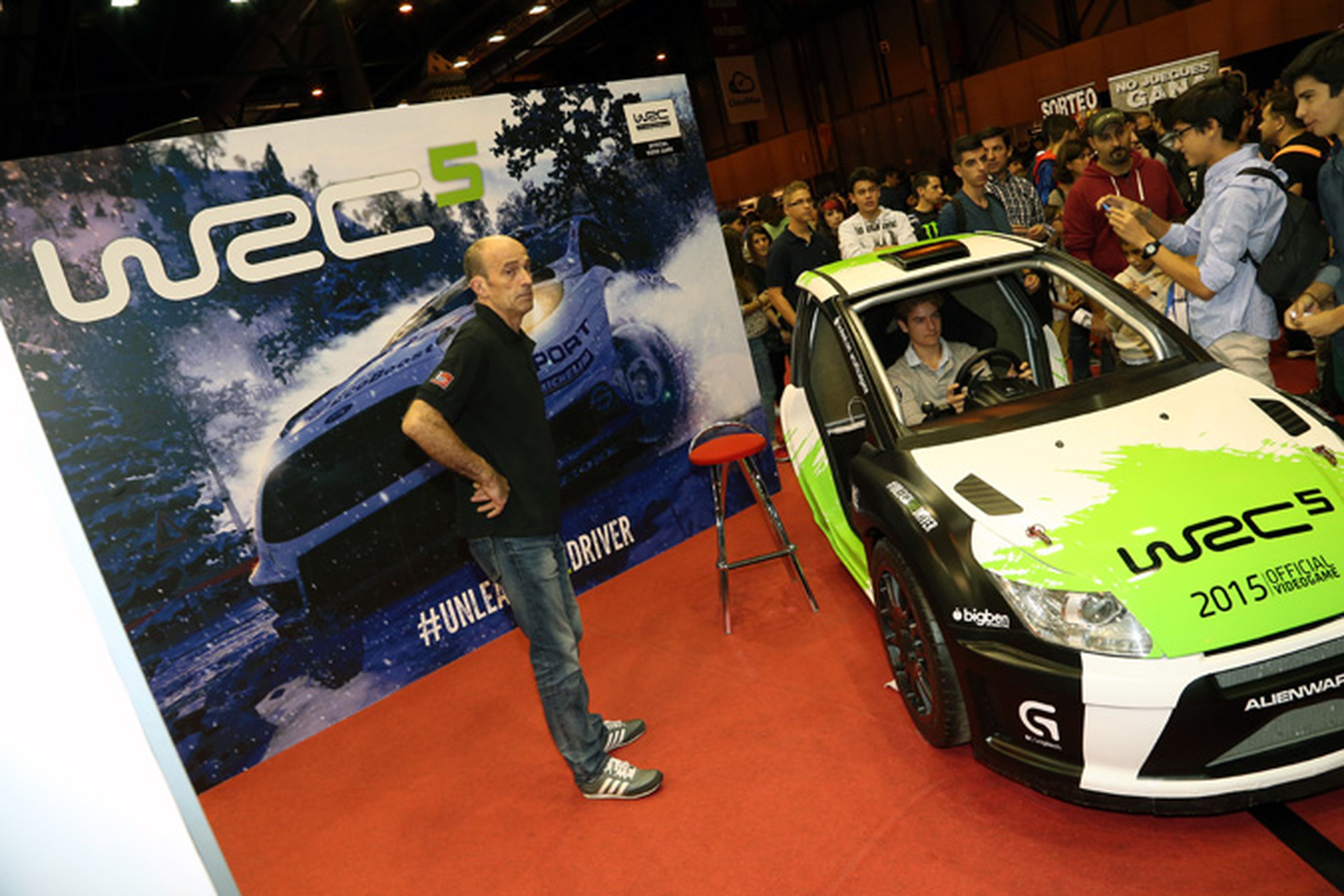En el stand de Badland en Madrid Games Week se pudo probar WRC5 en este espectacular coche